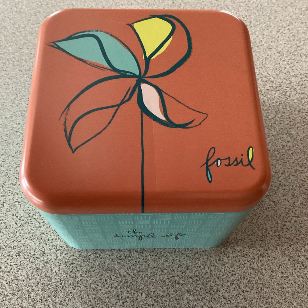 Fossil Pinwheel Watch Tin / Box